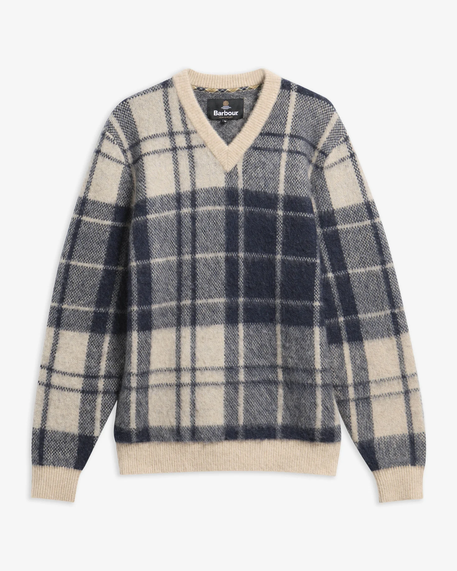 Hunham Tartan V-Neck Jumper - 1