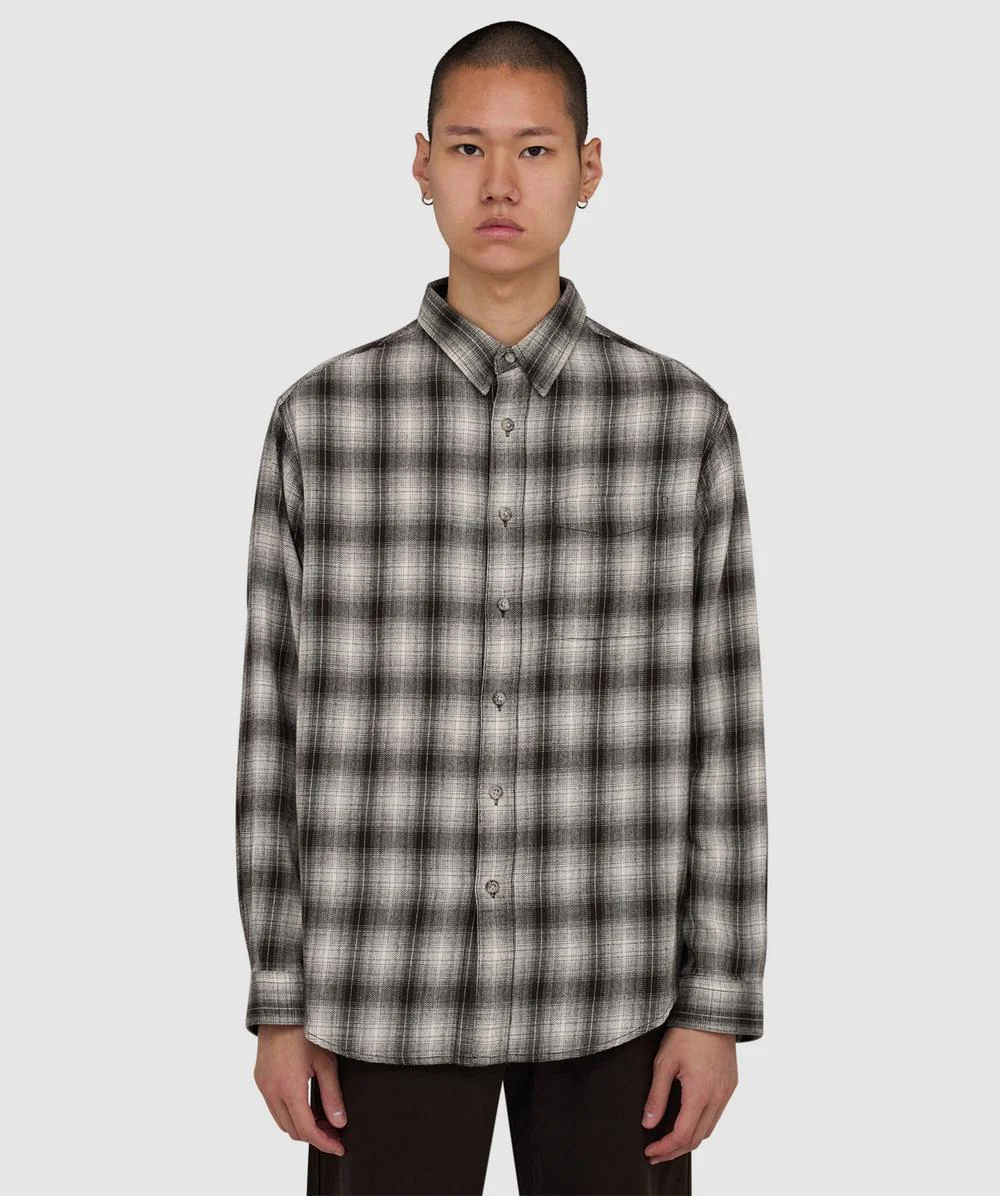 Piled flannel shirt - 1