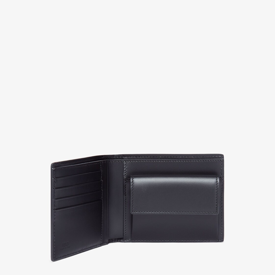 Blue leather bi-fold wallet - 3