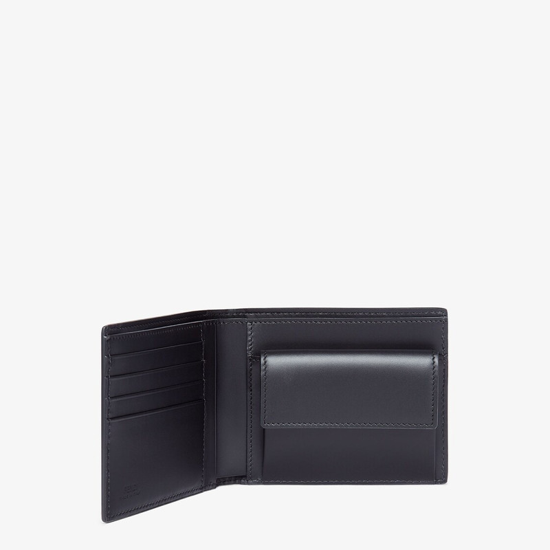 FENDI Blue leather bi-fold wallet outlook
