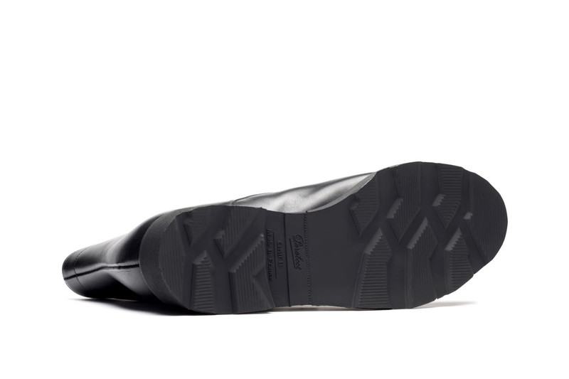 Clamart Black Silk - Rubber Sole 5