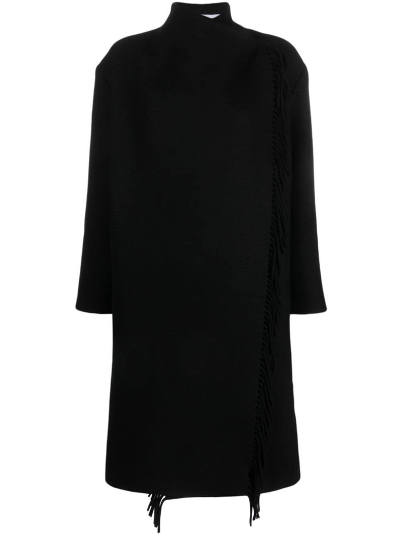 Ricky fringed wool-blend coat 1