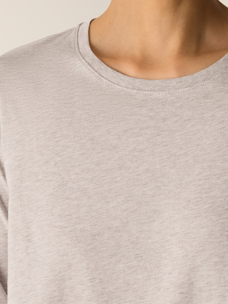 Mélange Fine Organic Cotton Jersey Round Neck Tee 5