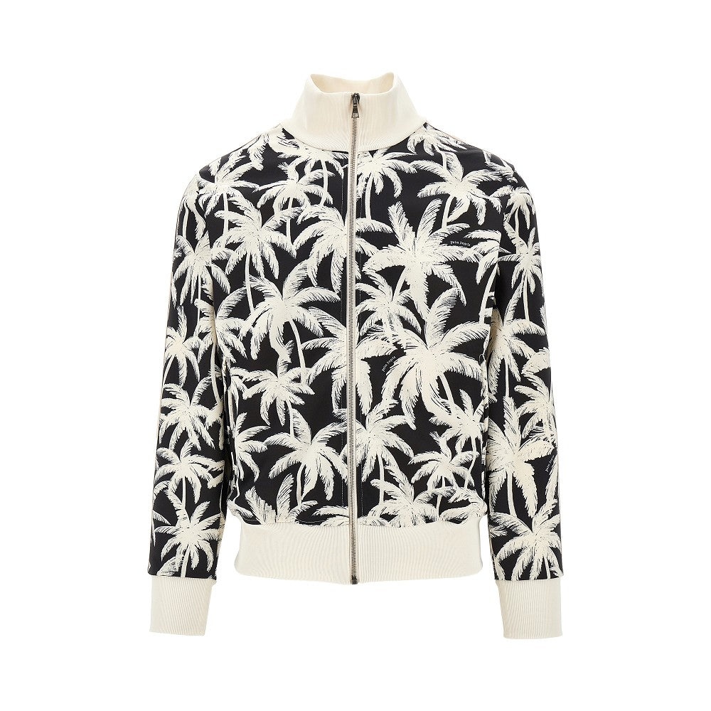 ALL-OVER PALMS MOTIF TRACK JACKET - 1
