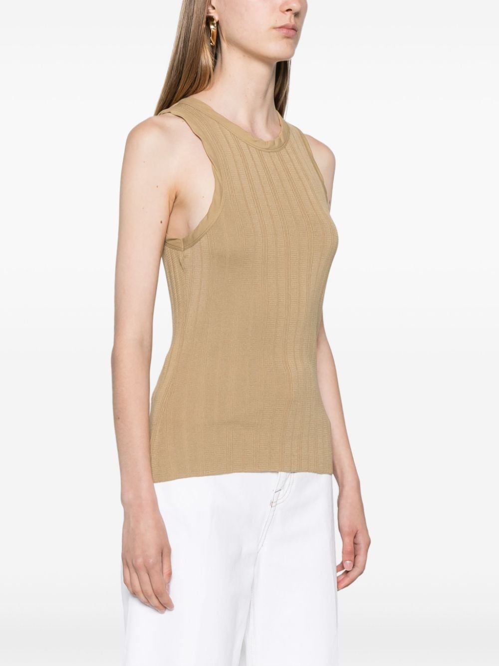 Lemaitre ribbed-jersey tank top - 3