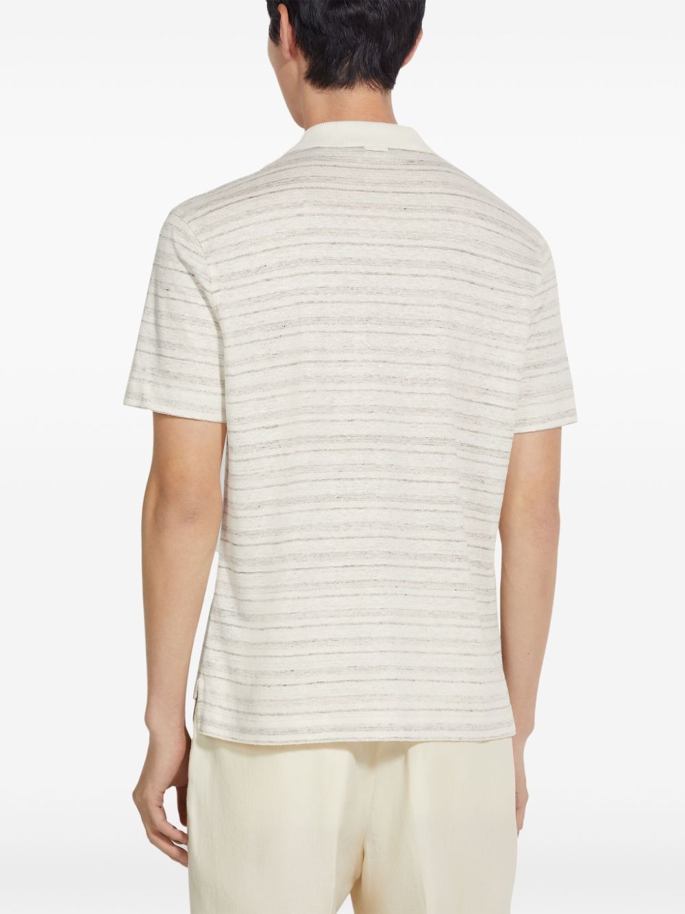 cotton-silk polo shirt - 4