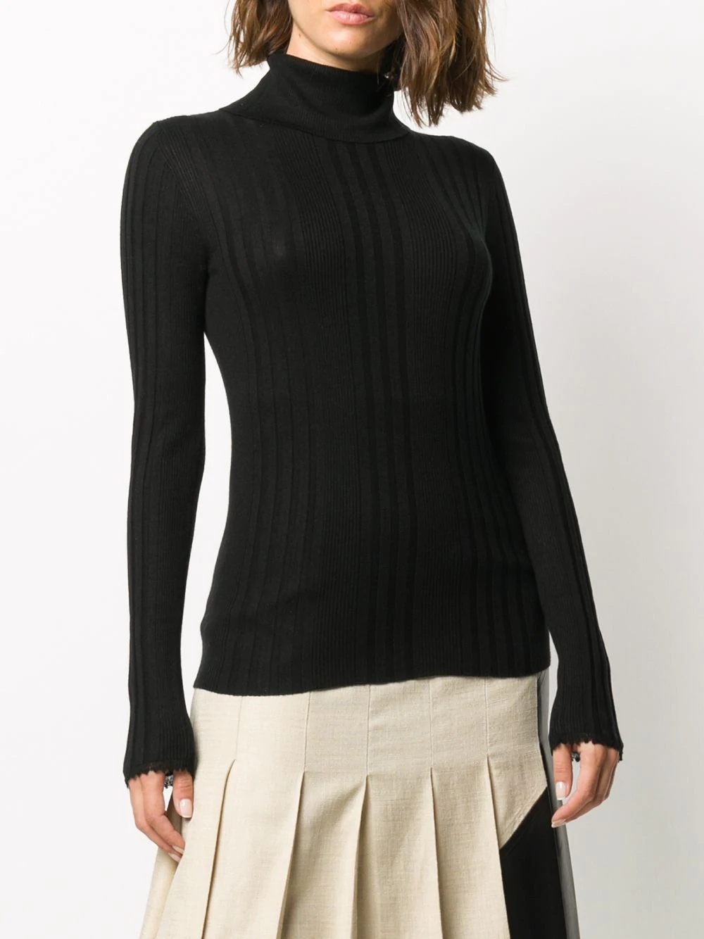 turtleneck knit top - 3