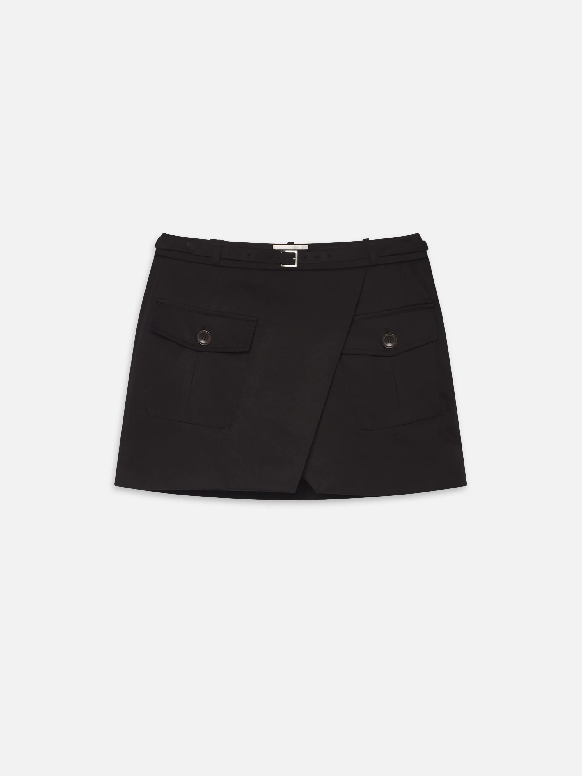 The Utility Cargo Skirt in Black - 1