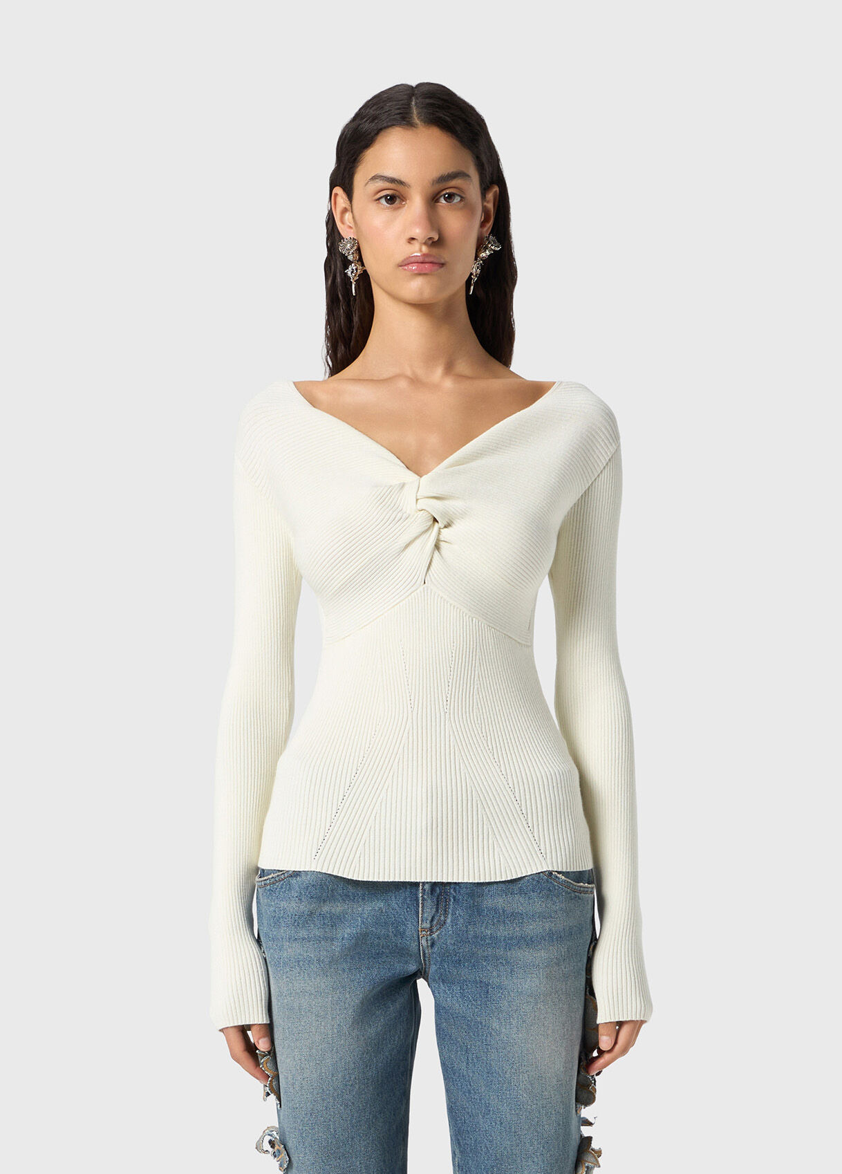 RIBBED TOP WITH KNOT - 2