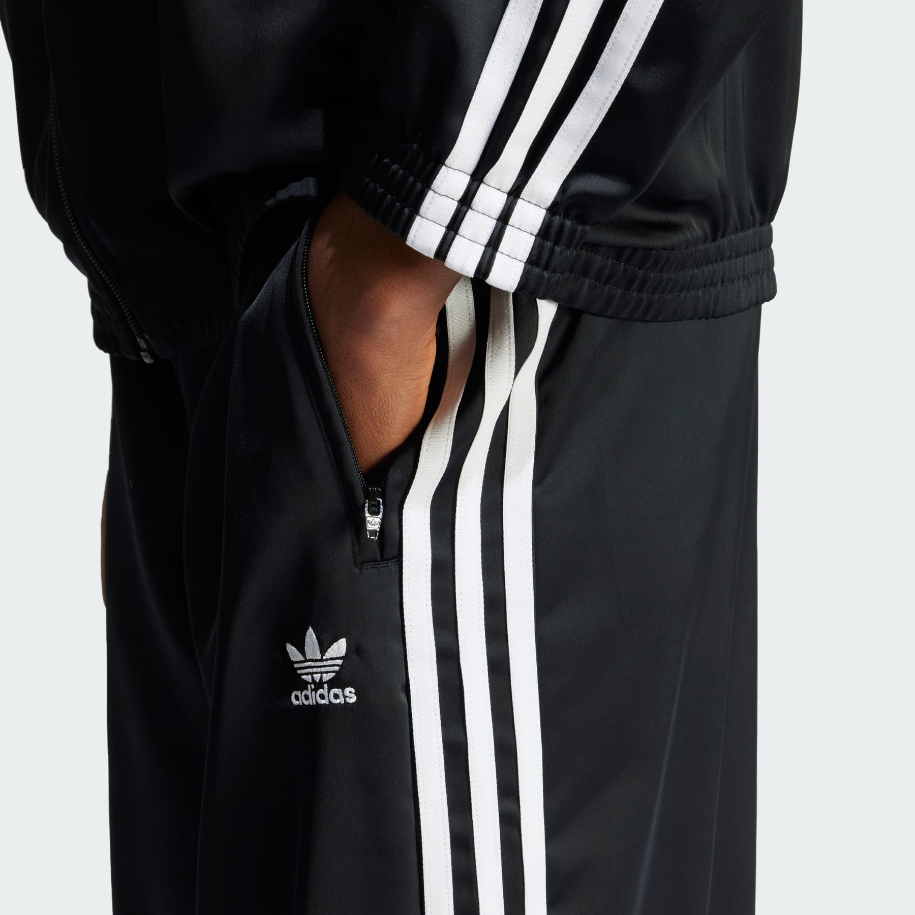 Adicolor Satin Wide Leg Track Pants - 5