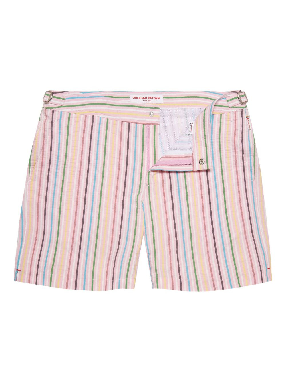 Bulldog striped swim shorts - 1