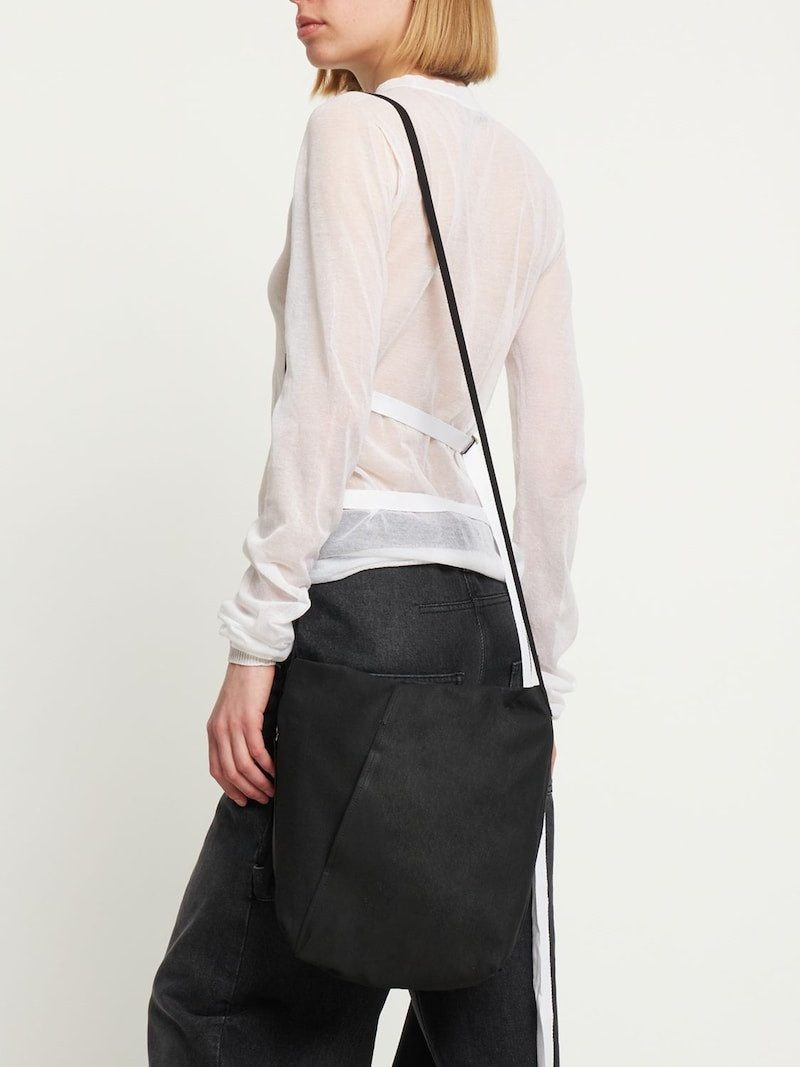 Ann Demeulemeester Myra waxed cotton pocket bag outlook