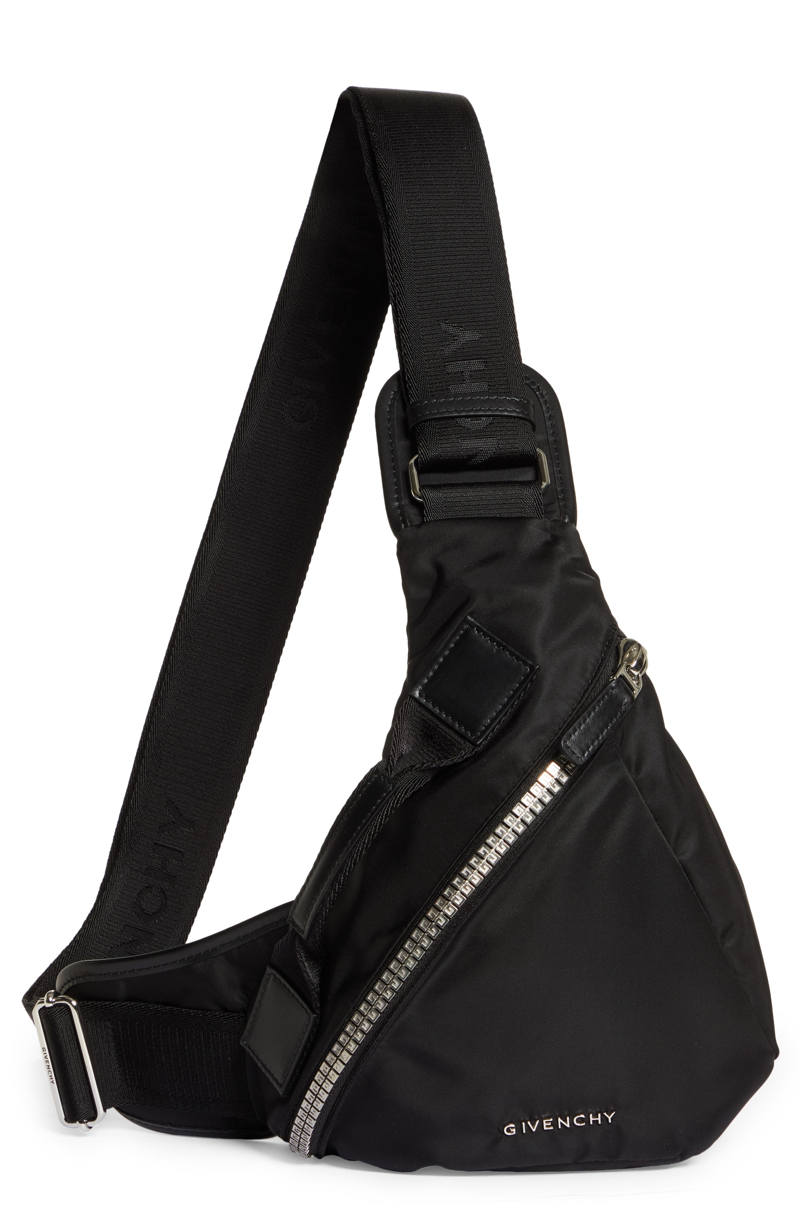 Givenchy Small G-Zip Triangle Sling Backpack in Black at Nordstrom - 1
