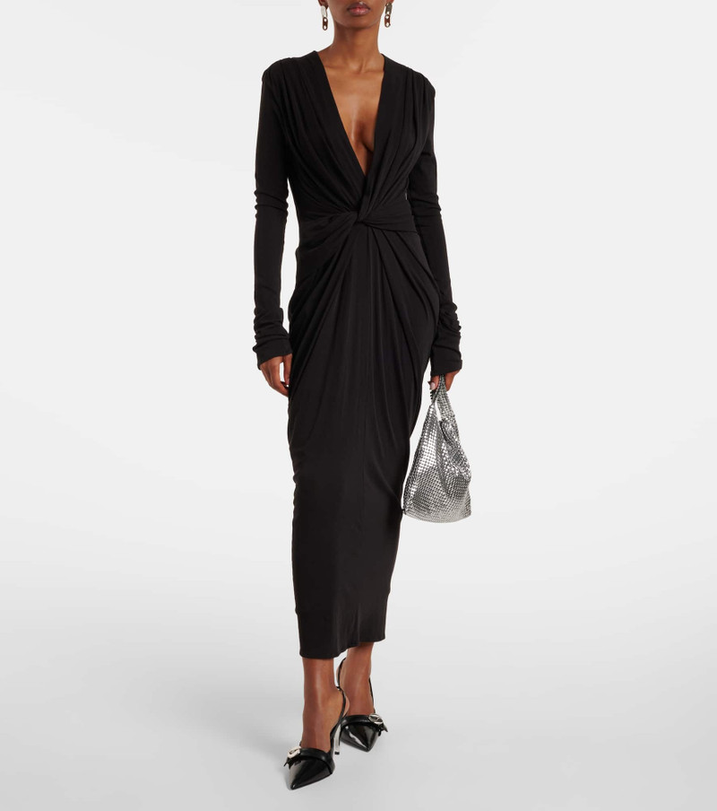 entire studios Gathered cotton-blend jersey maxi dress outlook