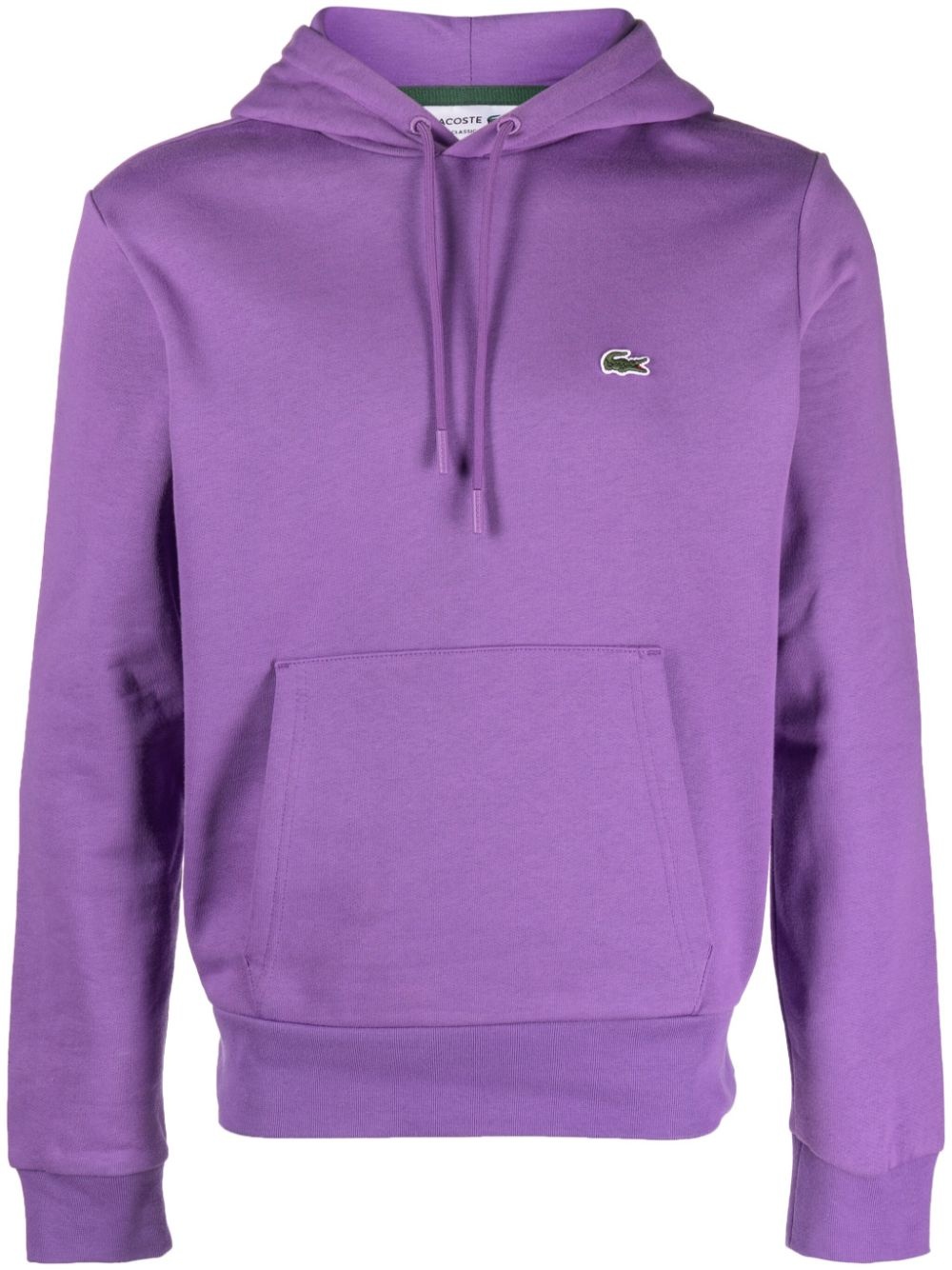 logo-embroidered cotton-blend hoodie - 1