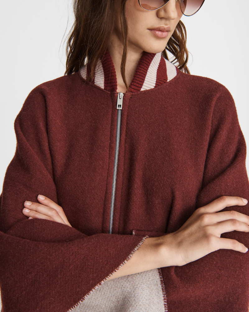 Varsity Zip Wool Poncho
Midweight Poncho 6