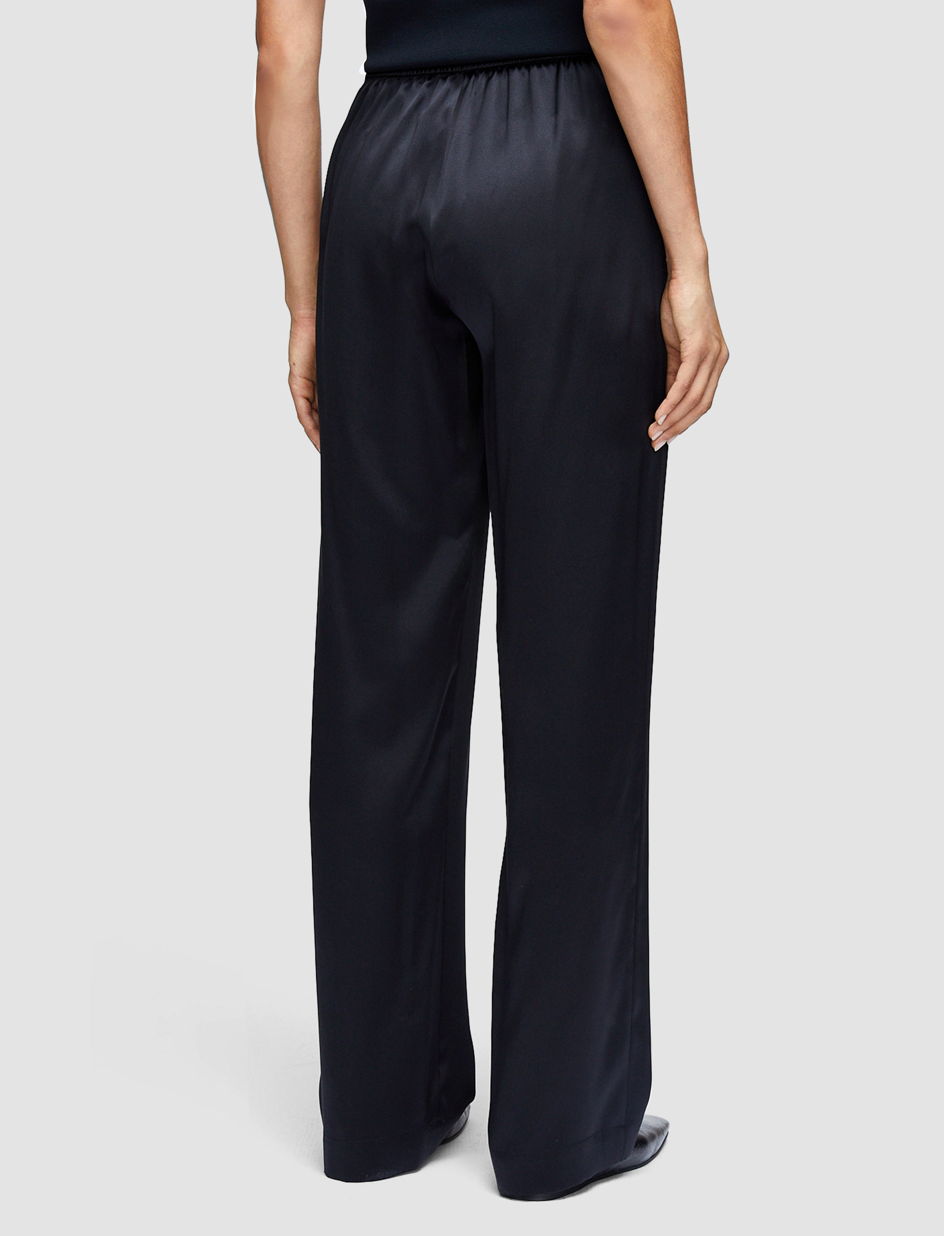 Sahel Silk Satin Trousers - 3