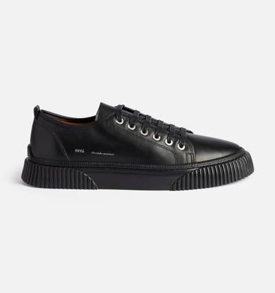 AMI Paris Lace-Up Low-Top Logo Sneakers outlook