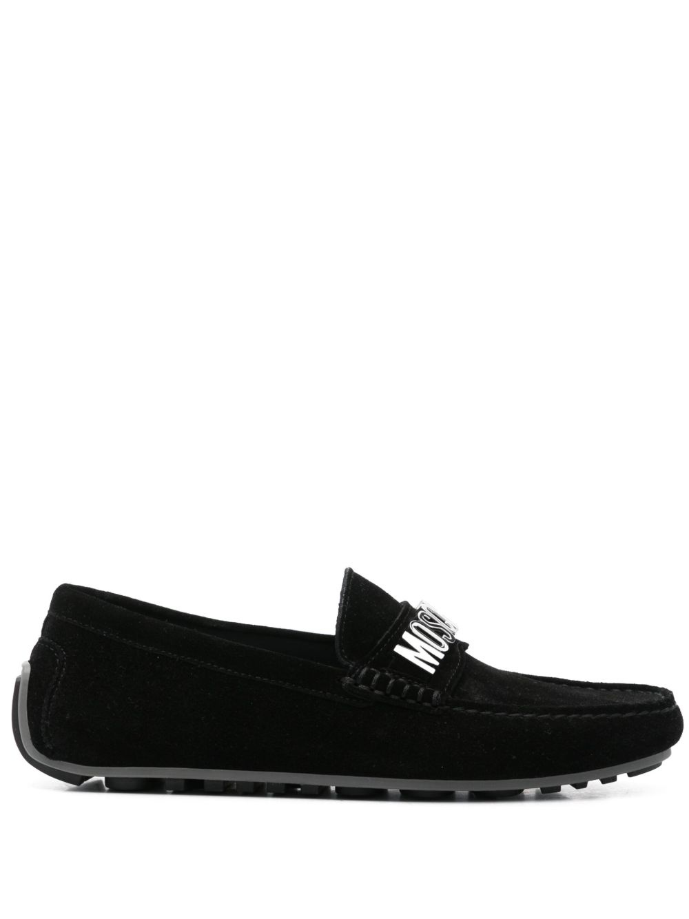 logo-plaque loafers - 1