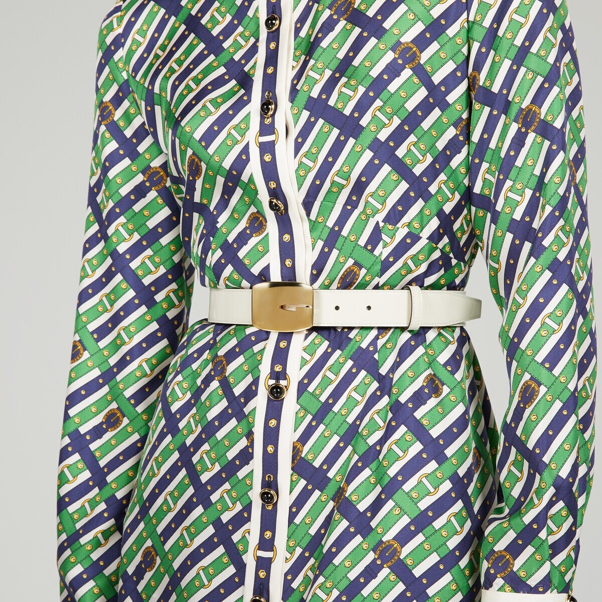 Belt with rectangular G buckle - 3