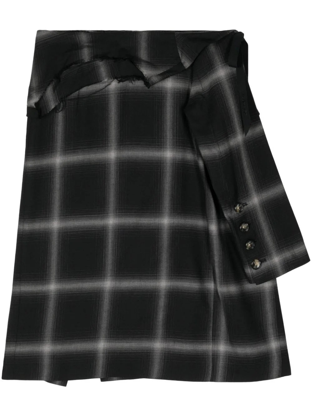 Birkin plaid wool skirt - 1