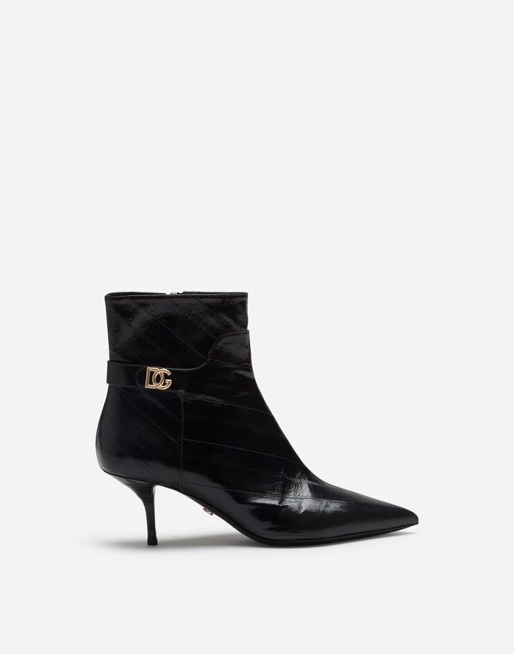 Ankle boots in eel with DG logo - 1