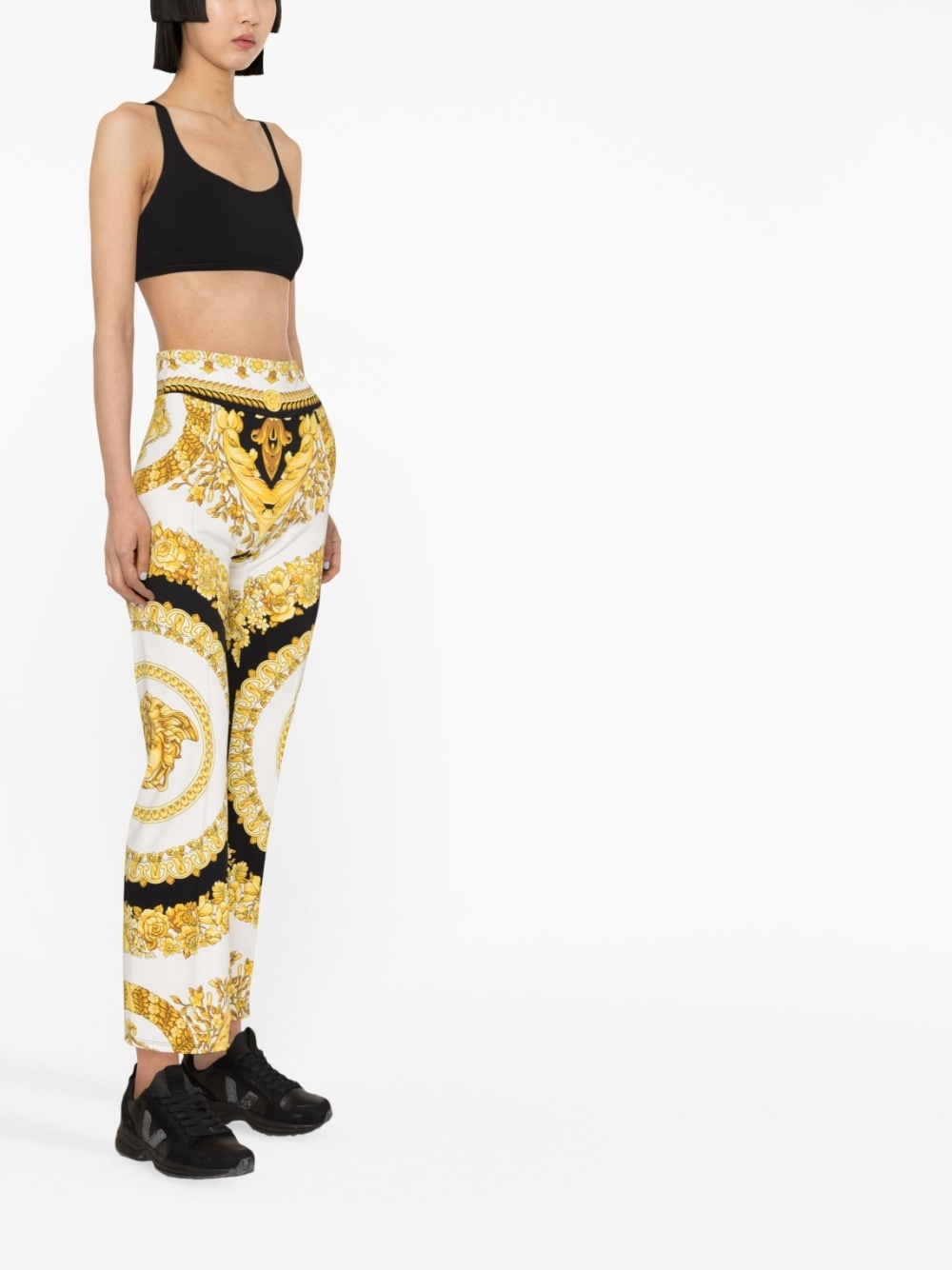 Barocco-print trousers - 3