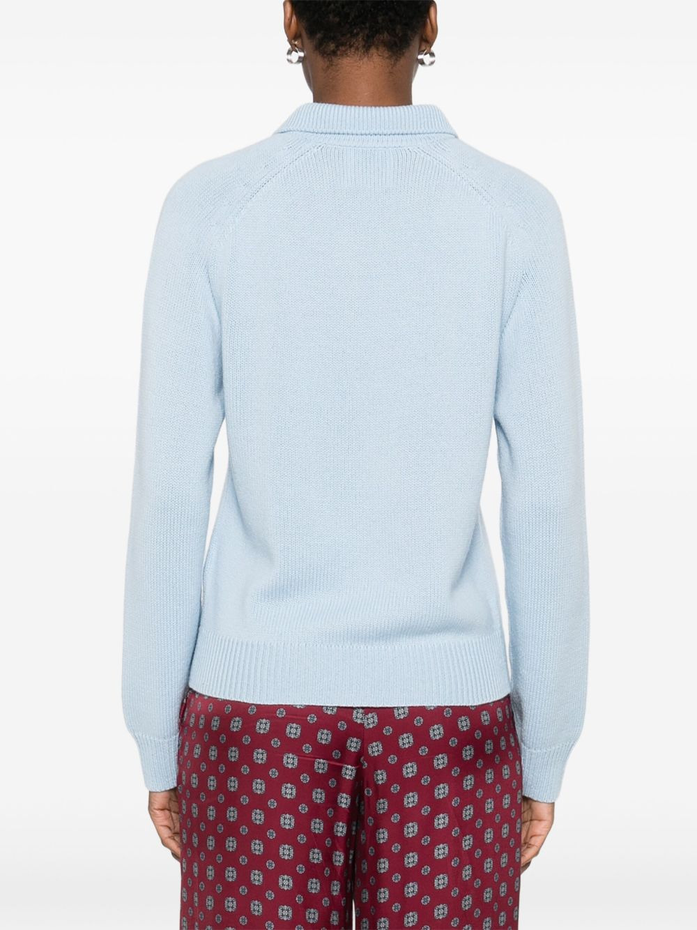 polo-neck patch-pocket sweater - 4