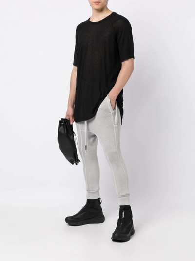 Boris Bidjan Saberi crop-crotch detail track pants outlook