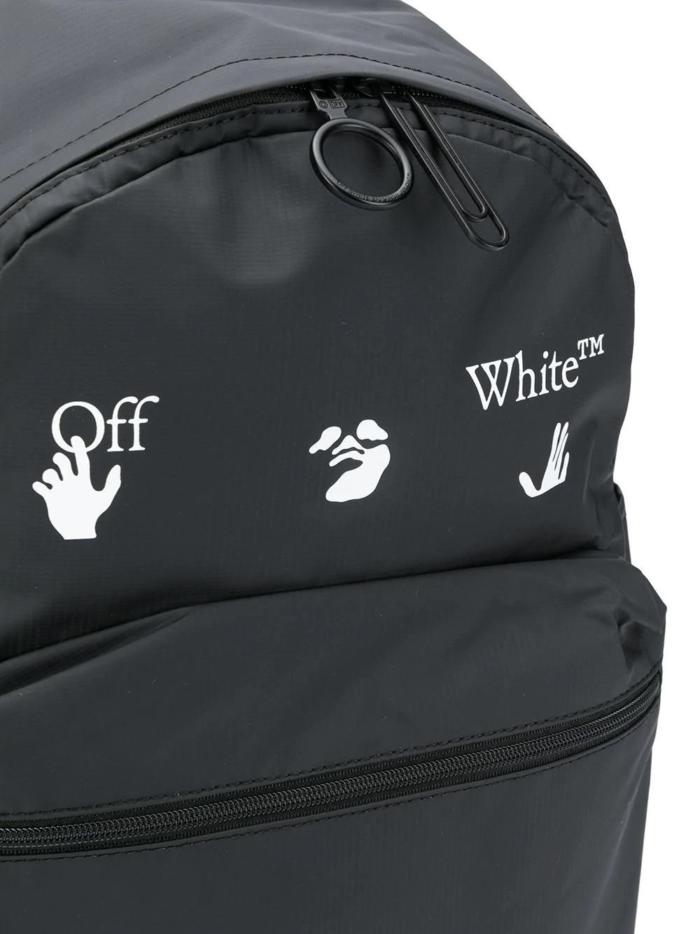 matte logo print backpack - 4