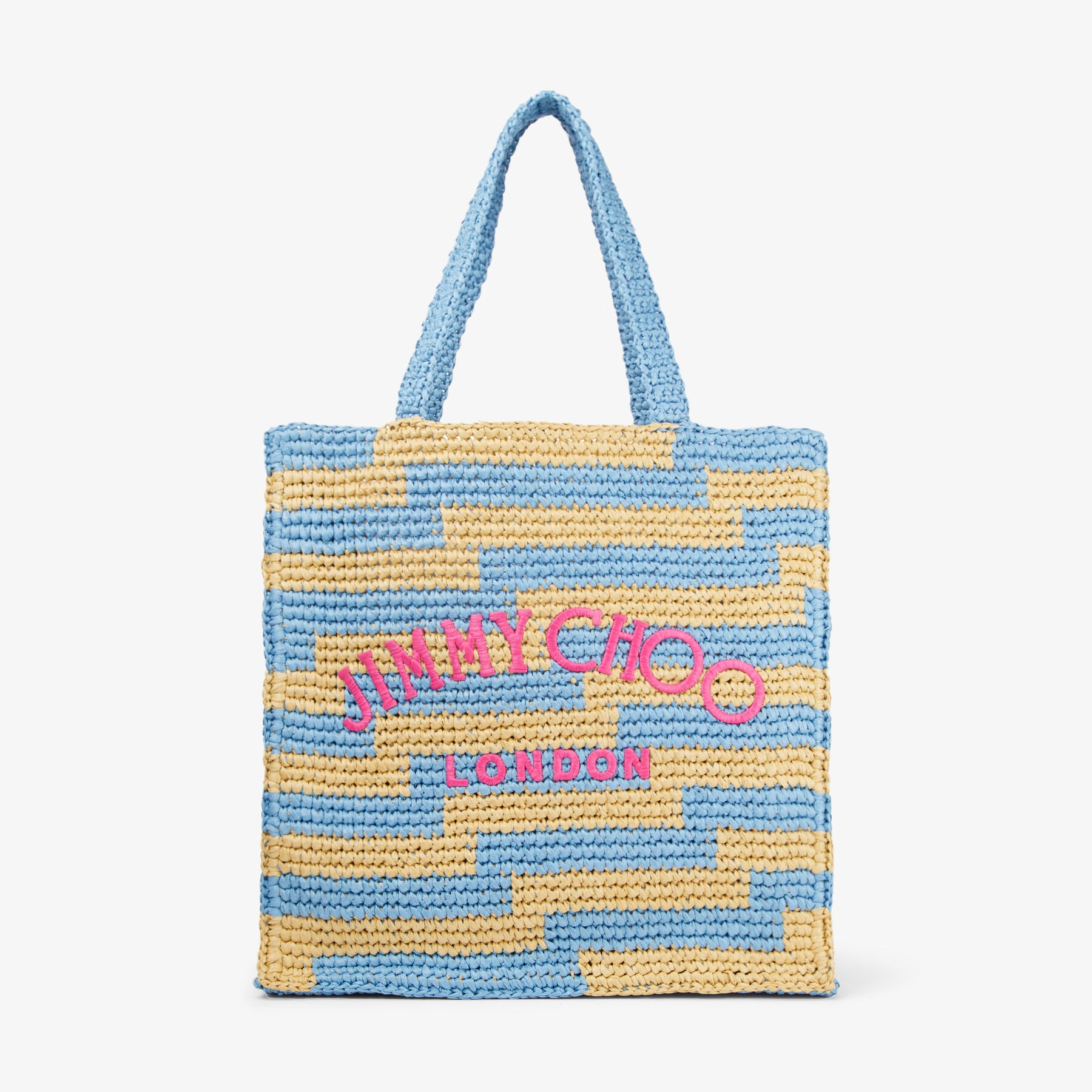 Beach Tote S
Natural and Smoky Blue Avenue Crochet Tote Bag - 1