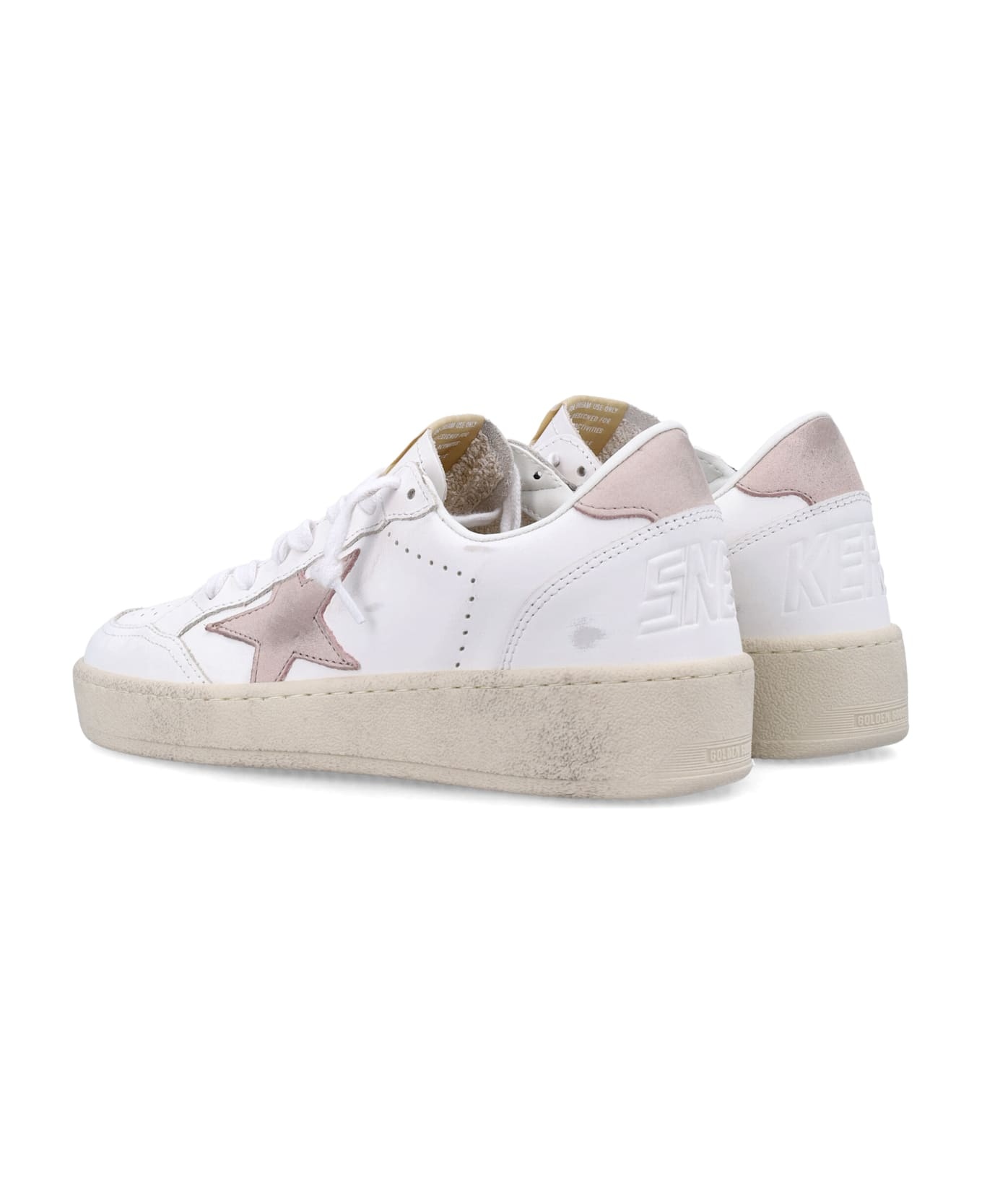 'ball Star 2' White Leather Sneakers - 4