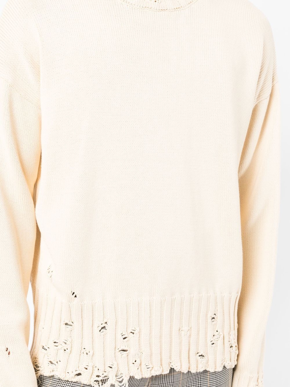 distressed cotton jumper - 5