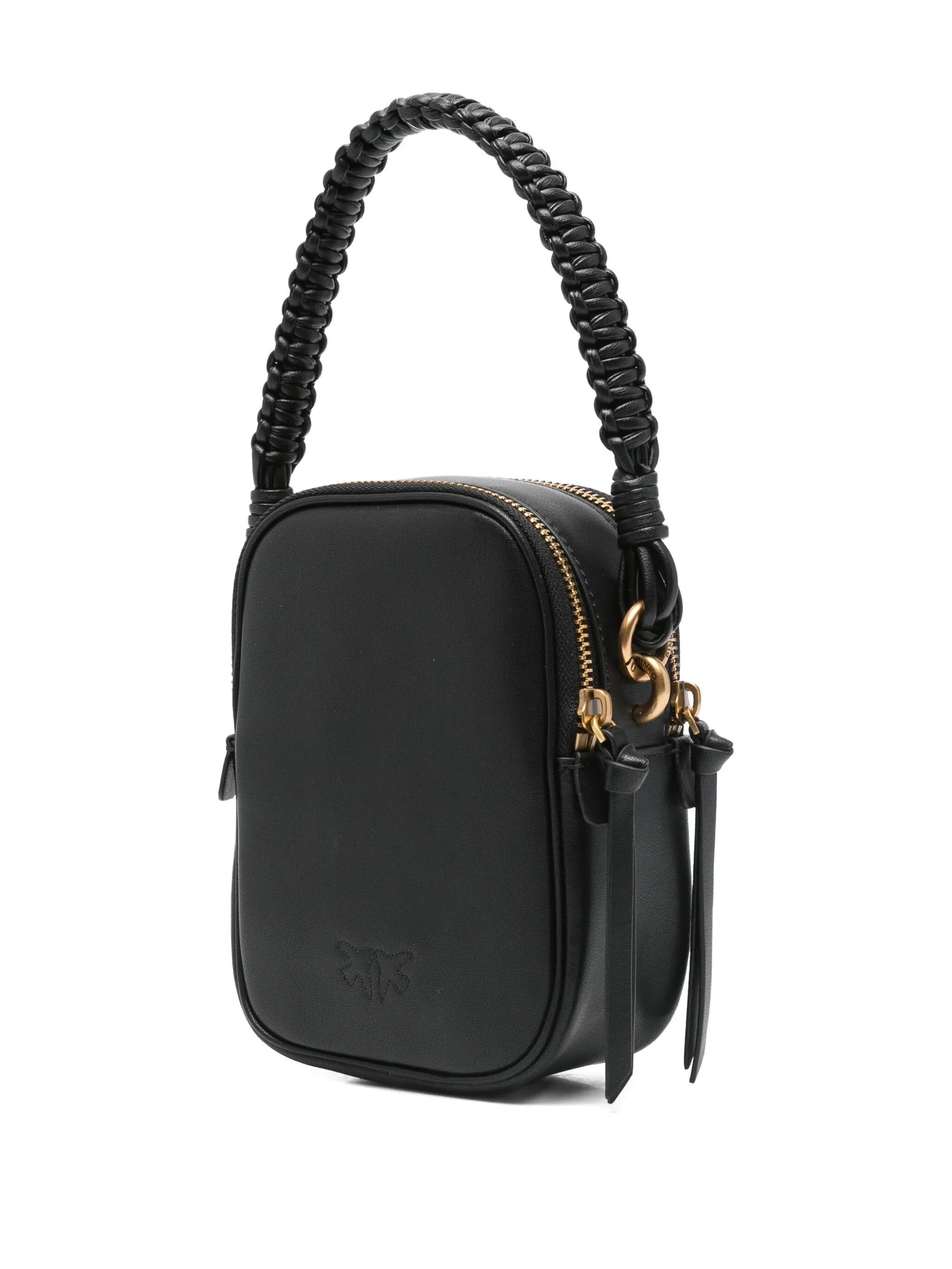 Pinko Leather Braided-handle Tote Bag - 3