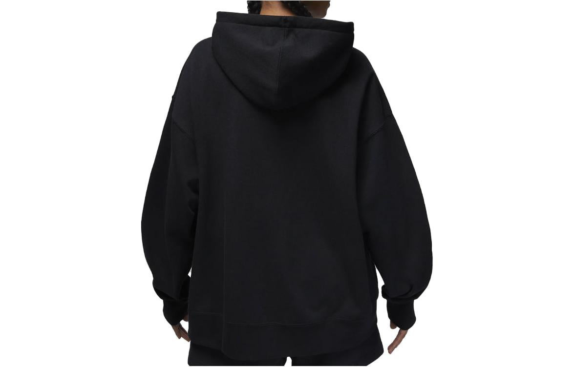 (WMNS) Air Jordan Flight Full Zip Hoody 'Black' DV1394-010 - 2