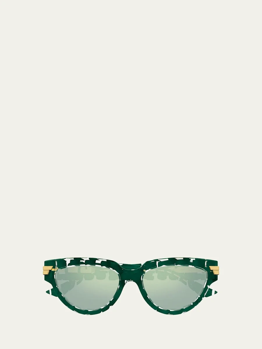 Round Acetate Sunglasses - 1