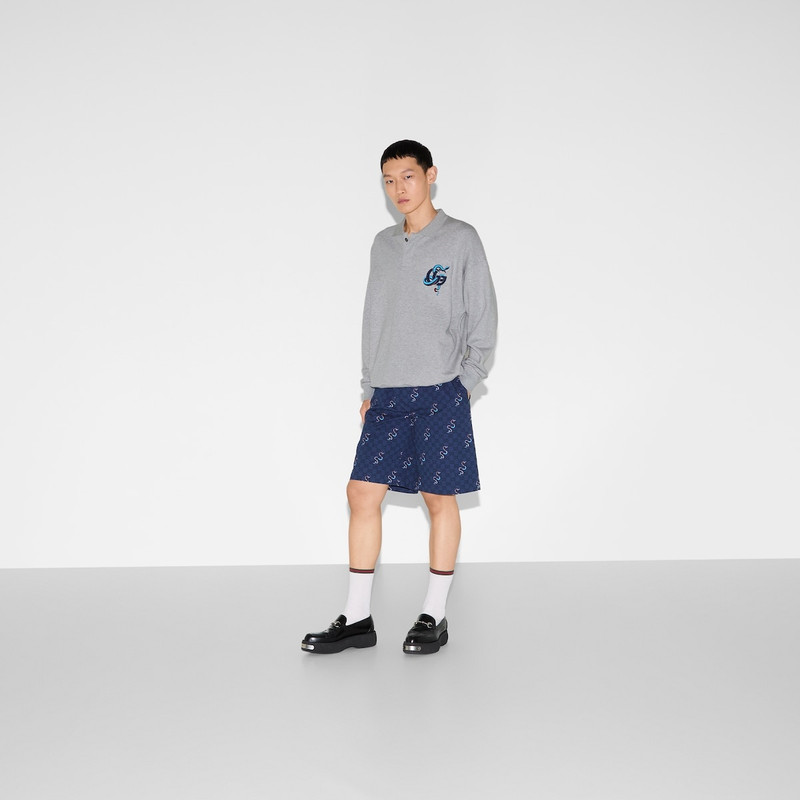 GUCCI Printed cotton jersey sweatshirt outlook
