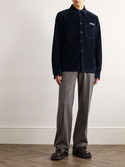 Bottega Veneta Leather-Trimmed Cotton-Corduroy Overshirt outlook