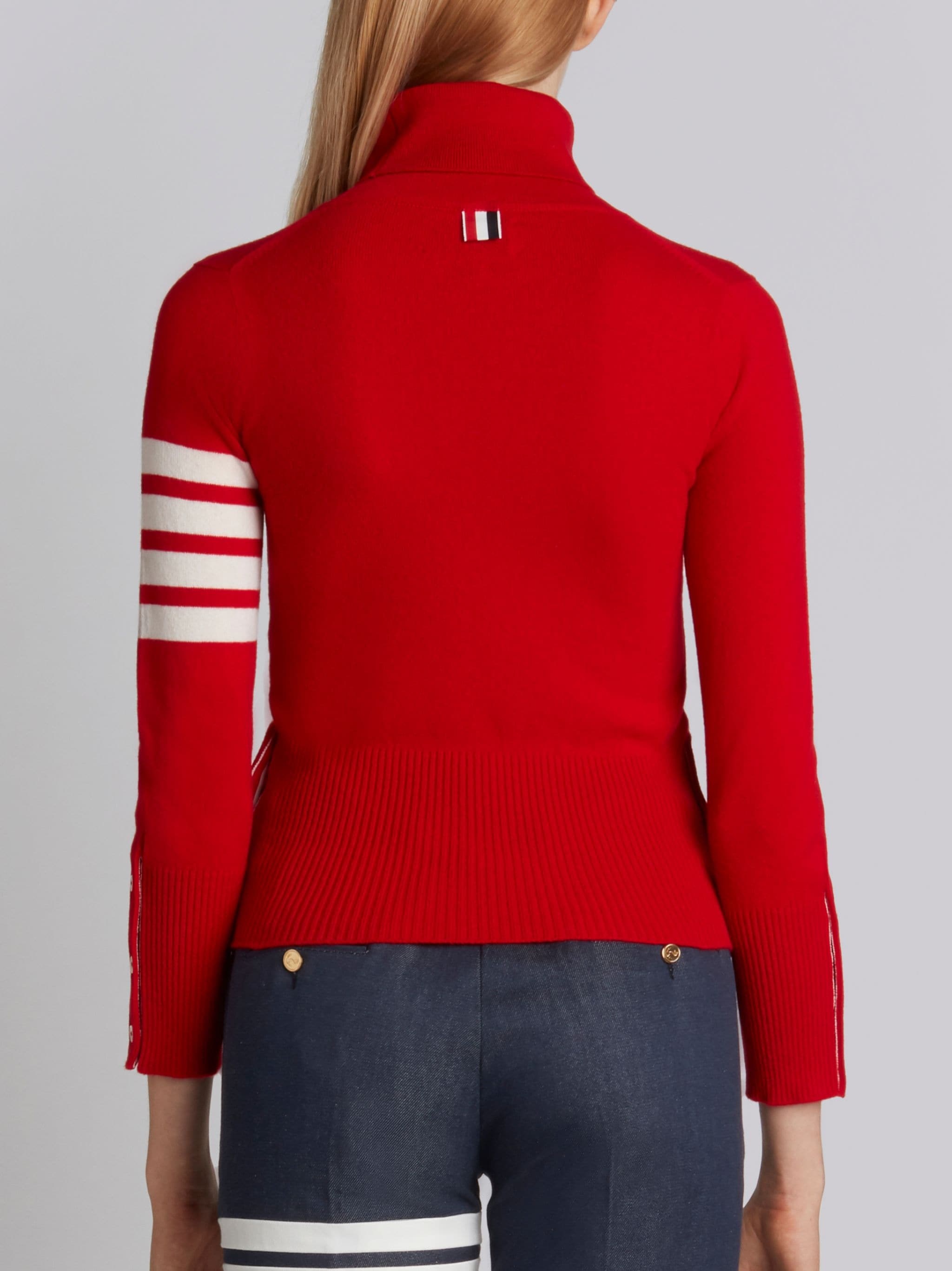 4-Bar Stripe Turtle-Neck Jumper - 3