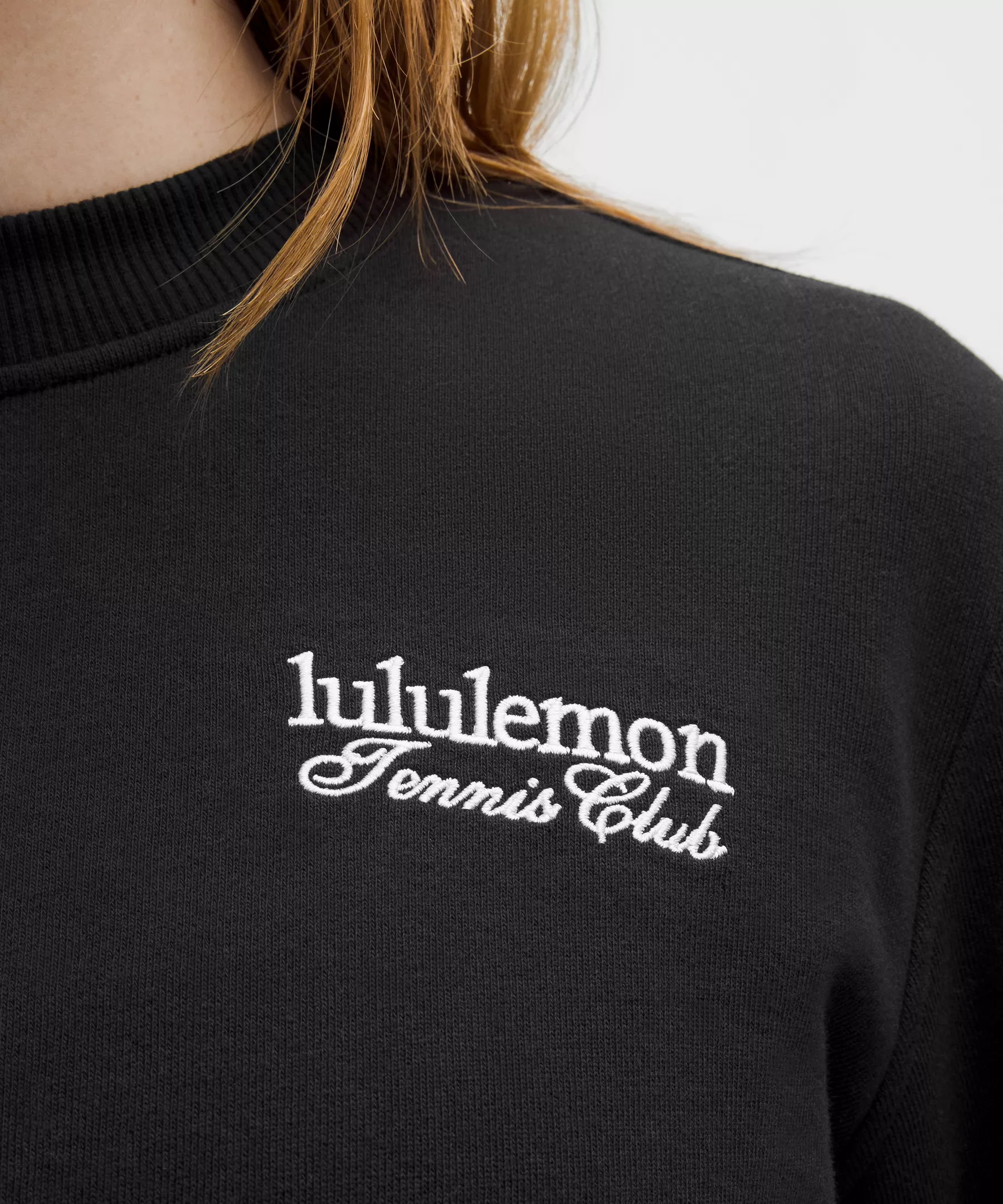 Cotton French Terry Crewneck Pullover *Tennis Club - 5