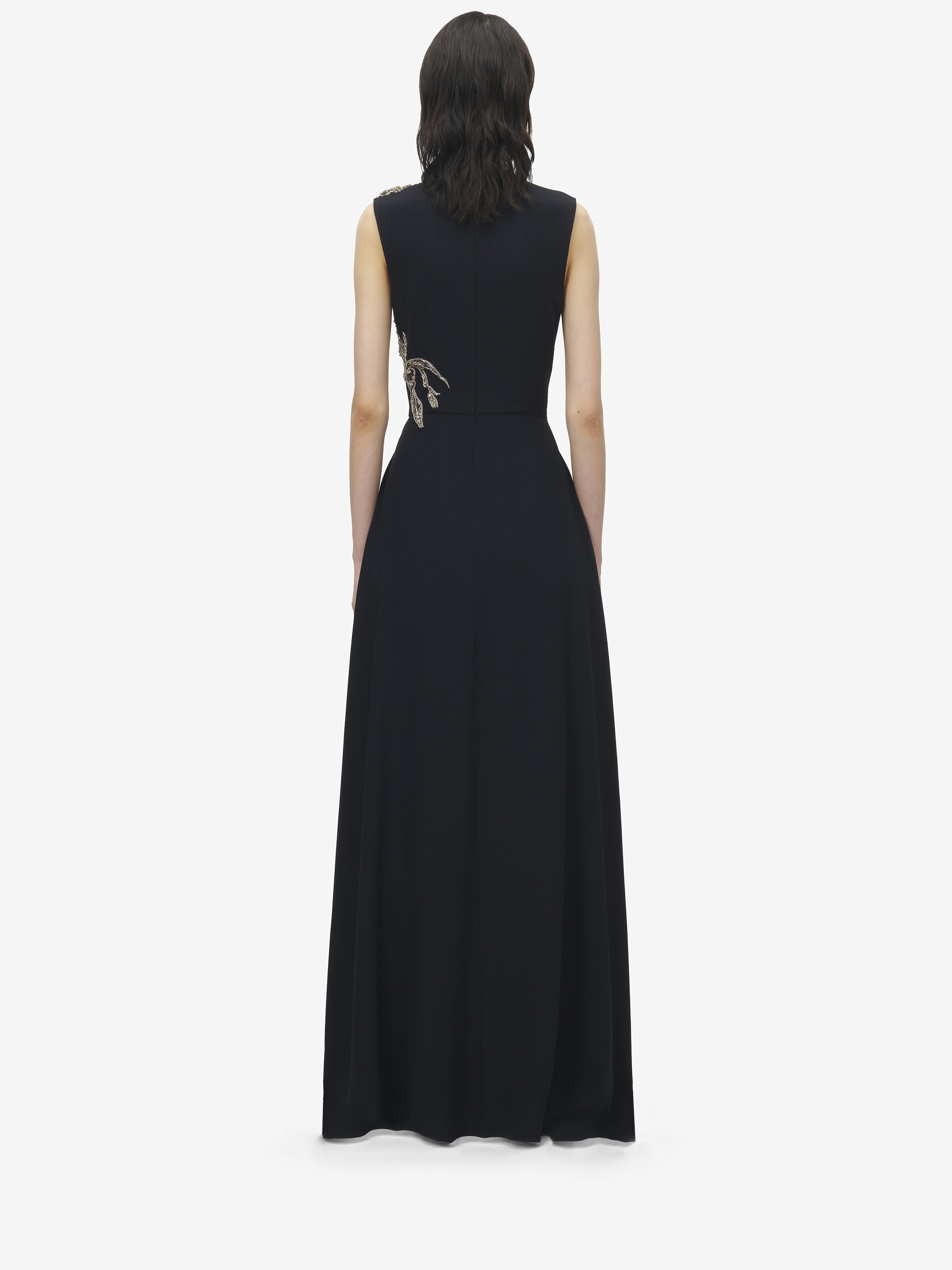 Silver Tattoo Asymmetric Dress - 4