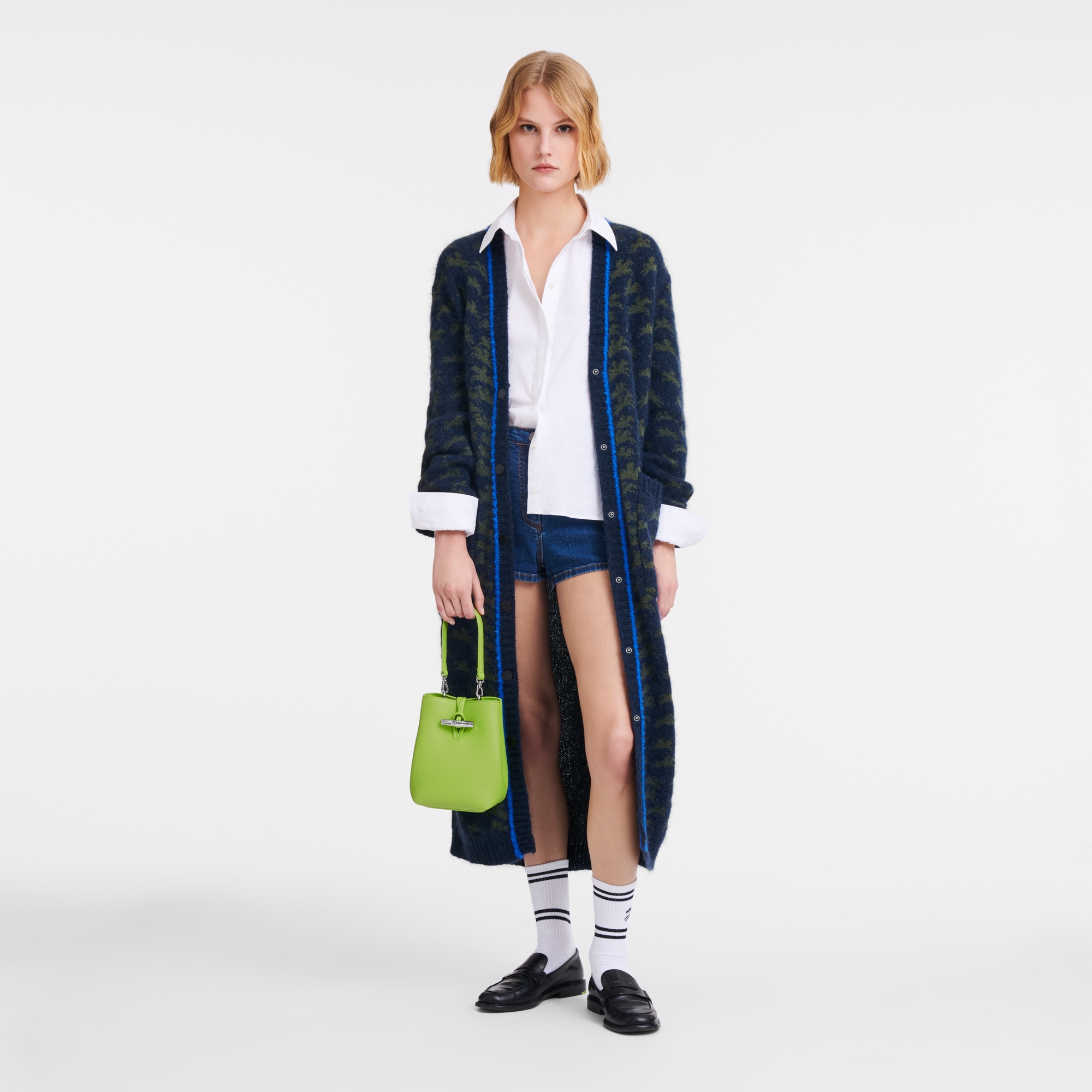 Le Roseau XS Bucket bag Green Light - Leather - 2