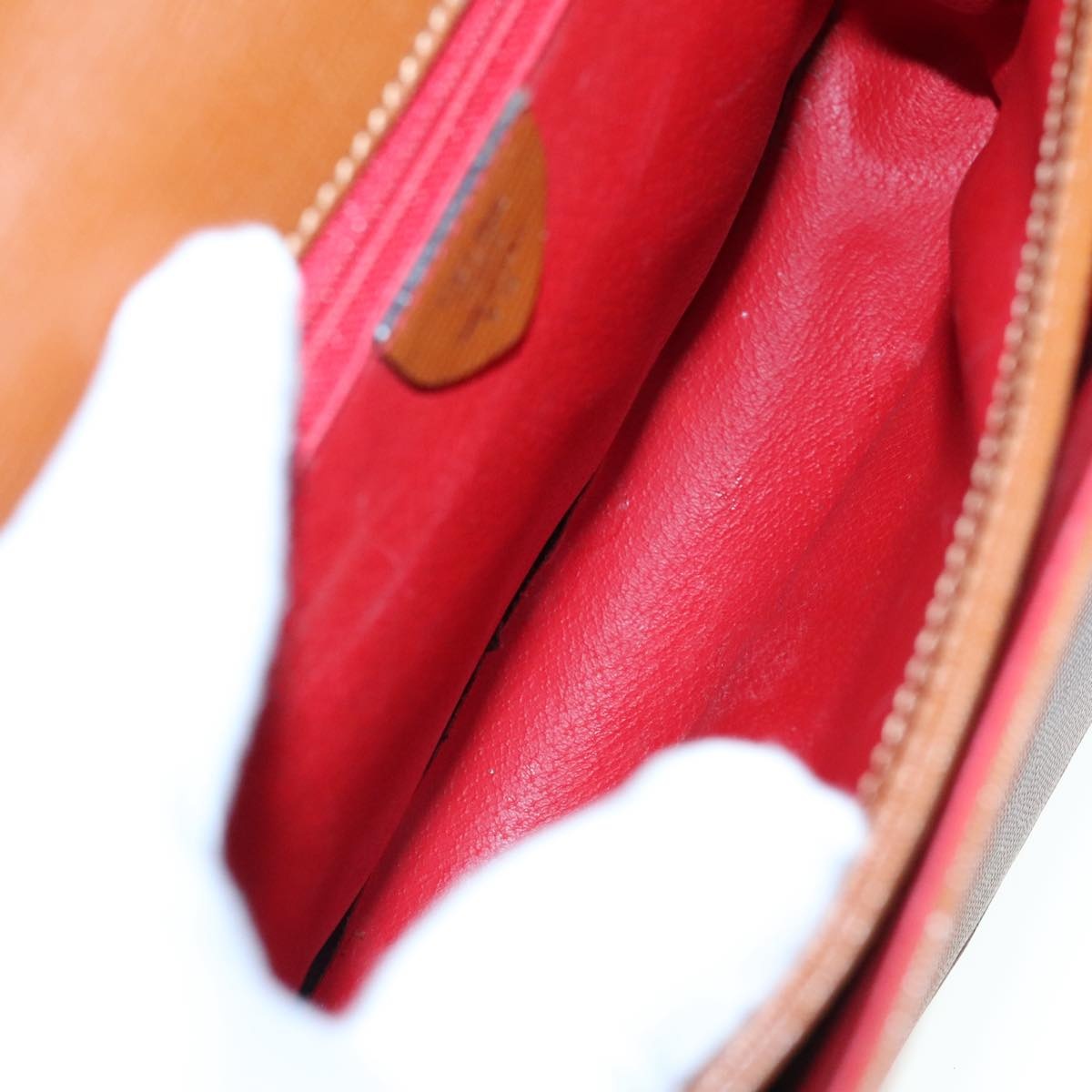 CELINE Hand Bag Leather Brown Gold - 11