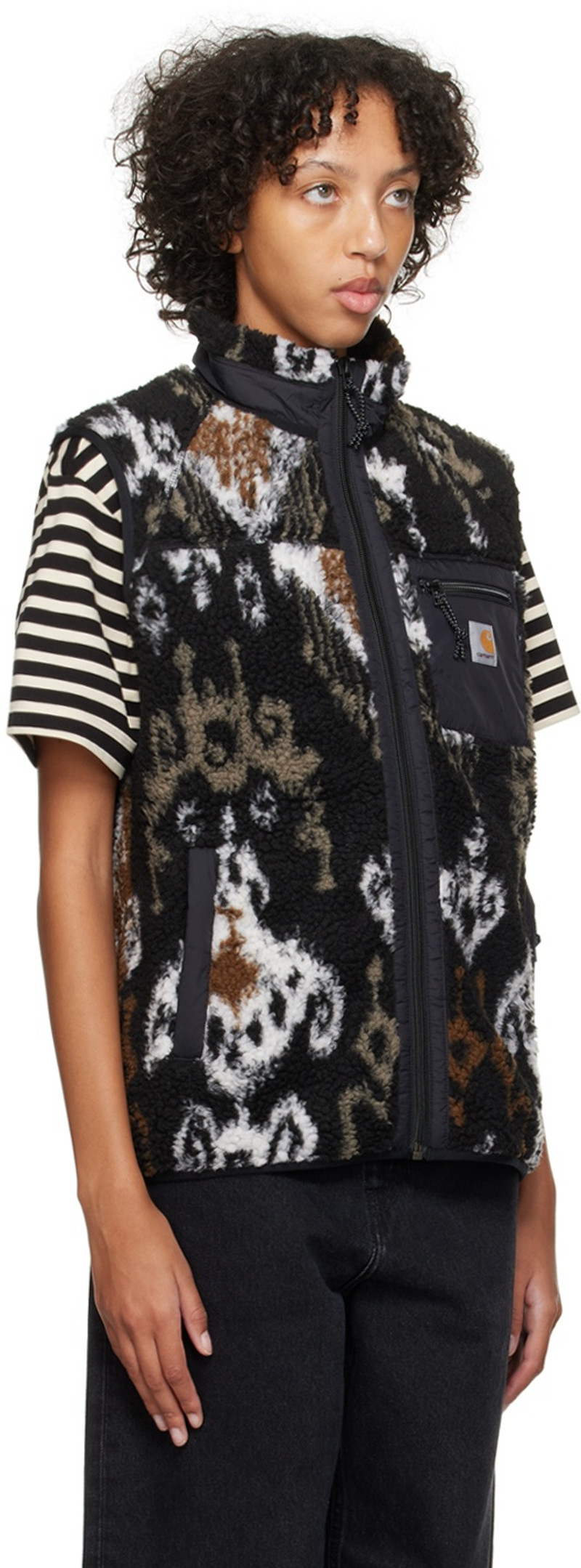 Carhartt Black & White Prentis Vest outlook