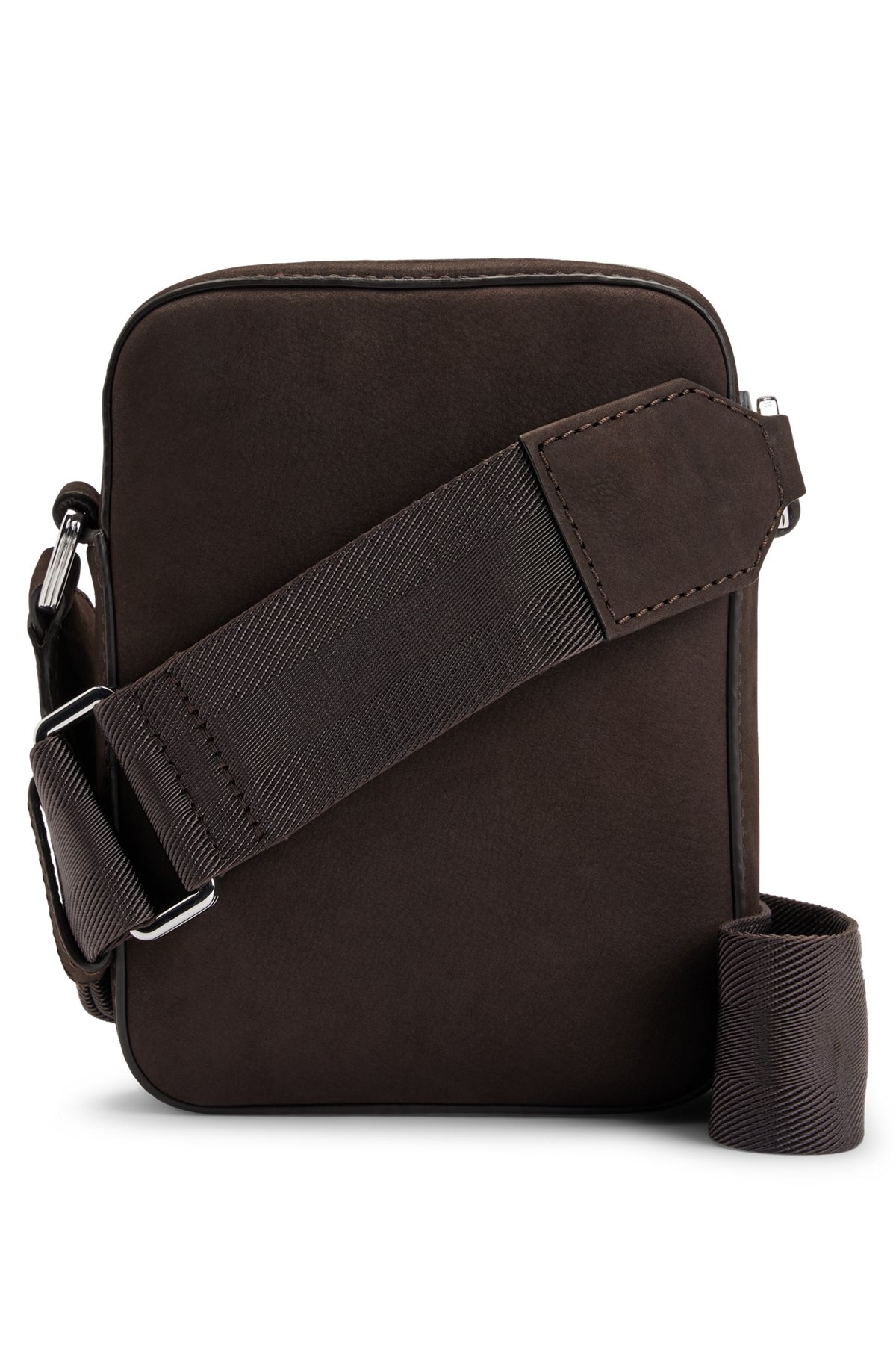 LEATHER REPORTER BAG WITH BRANDED TRIMS - 2