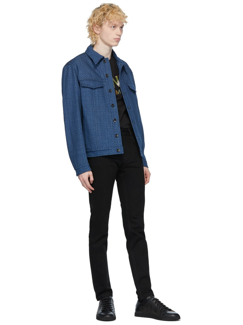 FENDI Black Embroidered Pocket Jeans outlook