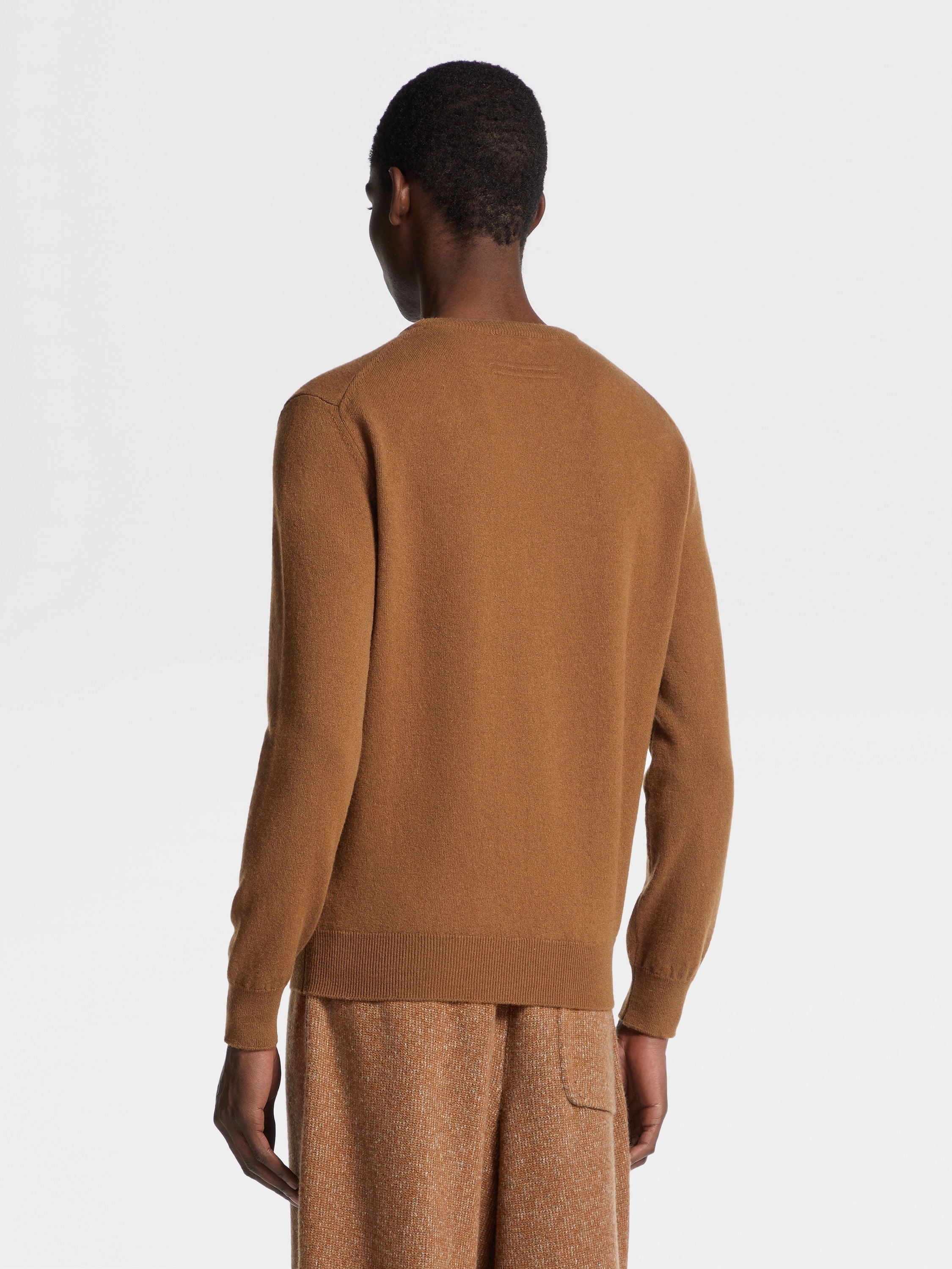 DARK FOLIAGE MÉLANGE OASI CASHMERE CREWNECK - 3