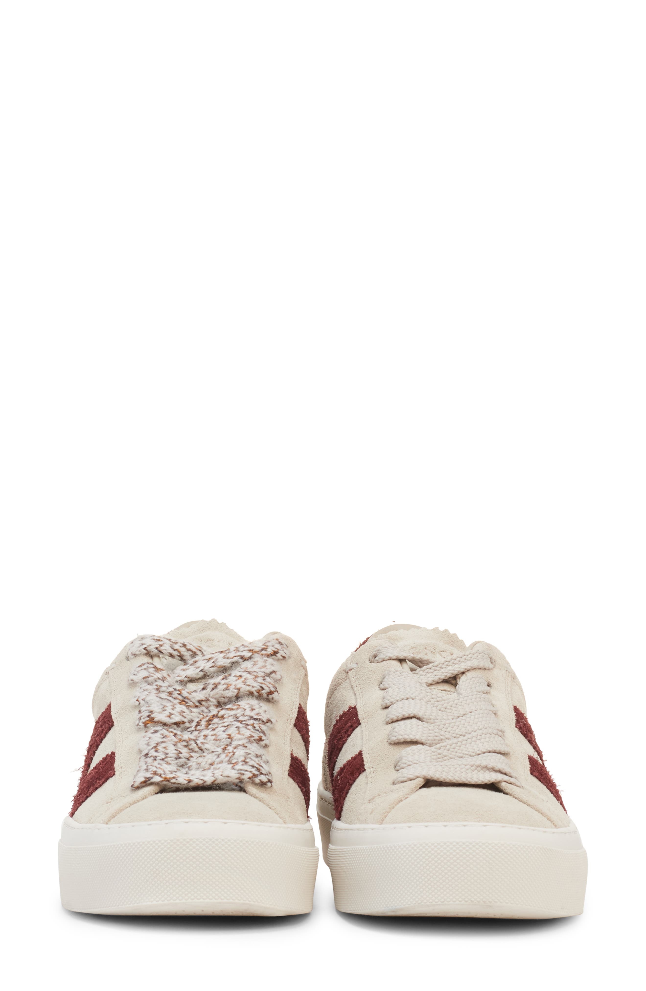 Moncler Monaco2 Suede Low Top Sneaker in Oatmeal at Nordstrom - 7