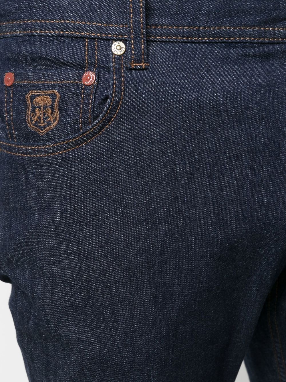slim-cut denim jeans - 5
