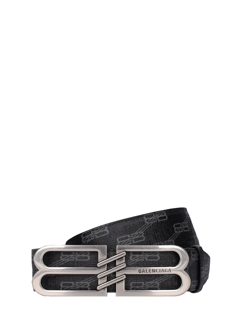 4CM BB SIGNATURE FAUX LEATHER BELT - 1